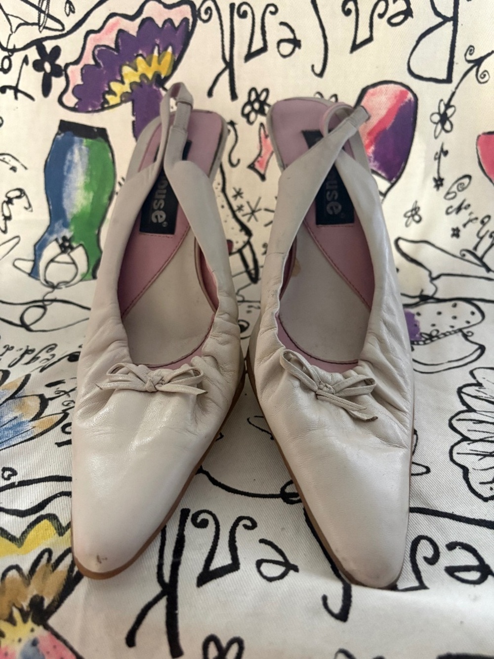 Dollhouse vintage leather sling backs